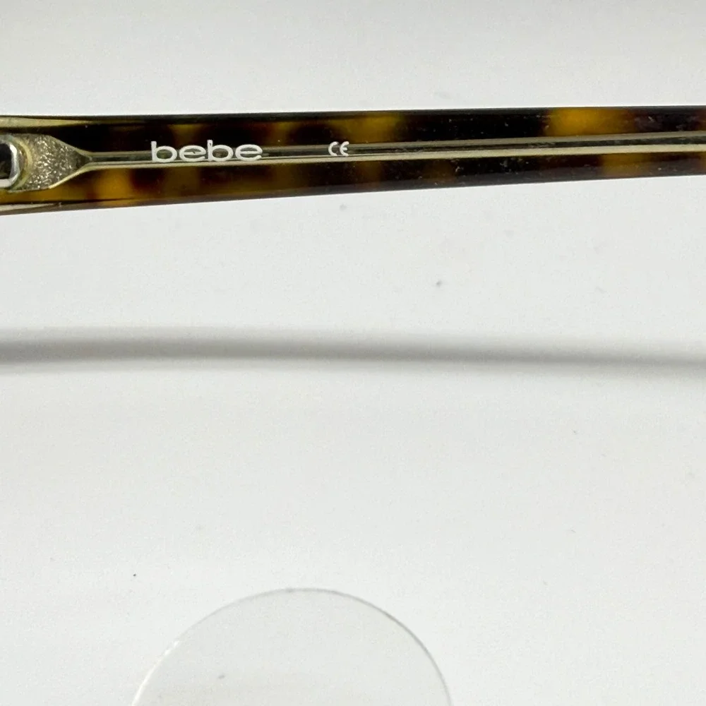 Bebe Jealous BB5074 Tortoise Crystal Cat Eye Eyeglasses Frames Studded 135